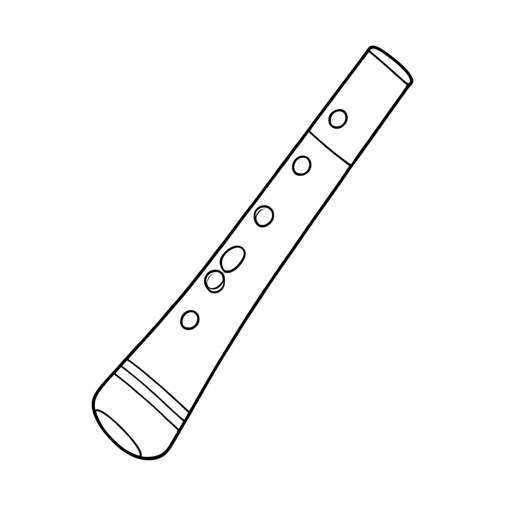 Printable outline of Ocarina