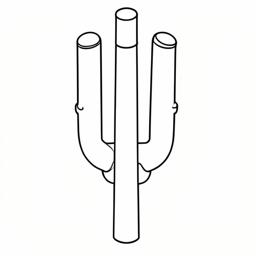 Printable outline of Panpipes