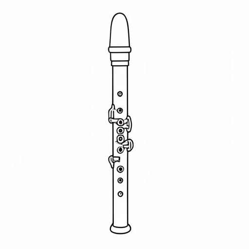 Printable outline of Recorder