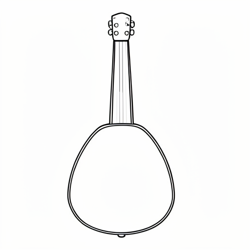 Printable outline of Tambourine