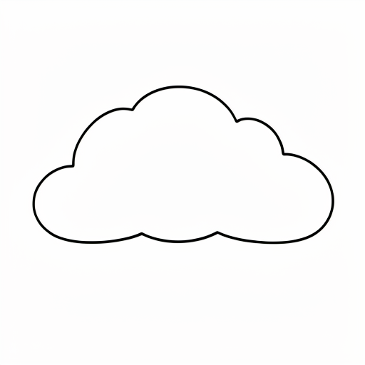 Printable outline of Cloud