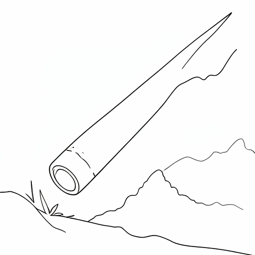 Printable outline of Comet