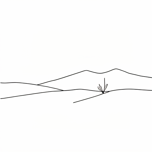 Printable outline of Desert