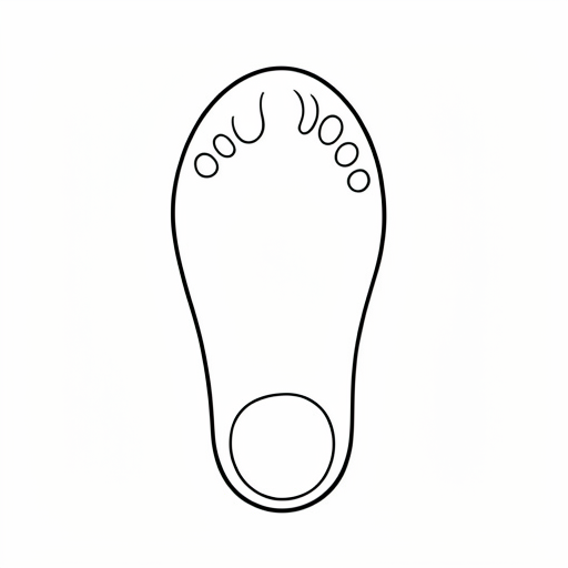 Printable outline of Footprint