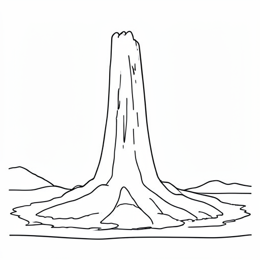 Printable outline of Geyser