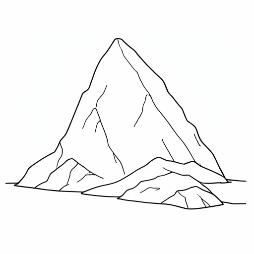 Printable outline of Iceberg
