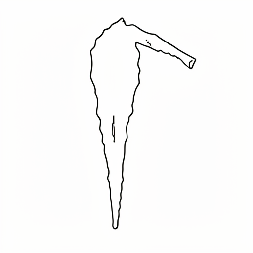Printable outline of Icicle