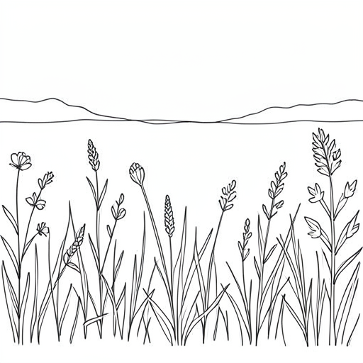 Printable outline of Meadow