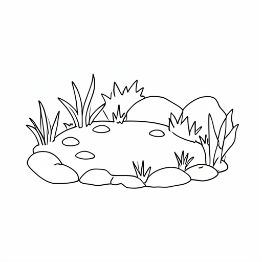 Printable outline of Oasis