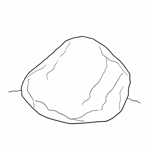 Printable outline of Rock