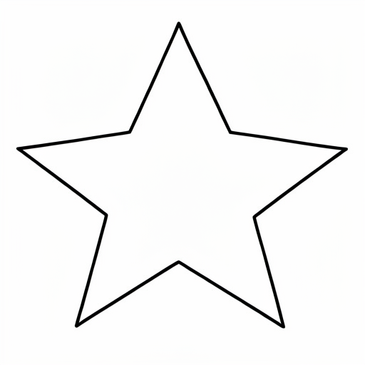 Printable outline of Star