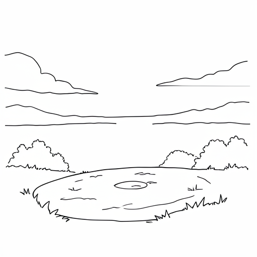 Printable outline of Sunset