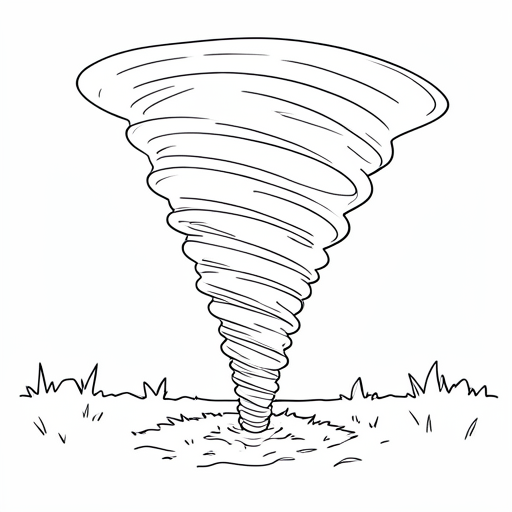 Printable outline of Tornado