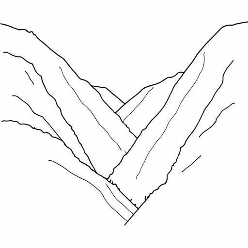 Printable outline of Valley
