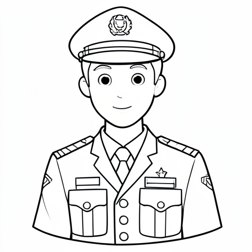Printable outline of Pilot