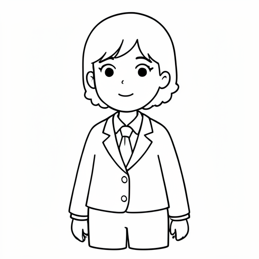 Printable outline of Teacher
