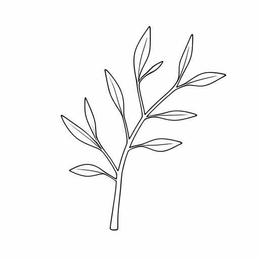 Printable outline of Branch