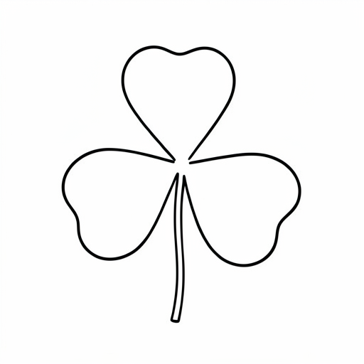 Printable outline of Clover