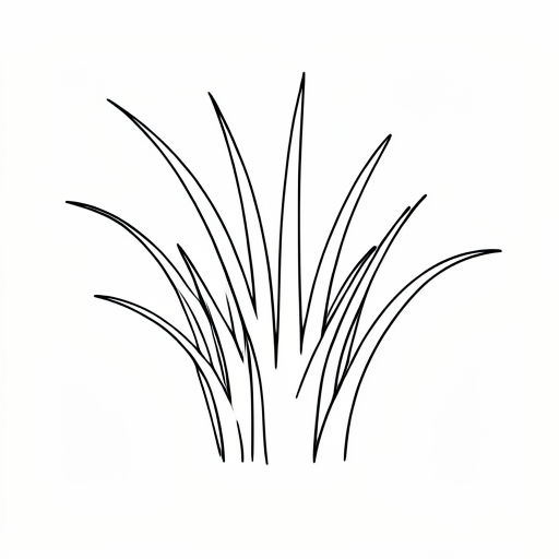 Printable outline of Grass Tuft