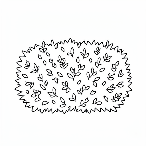Printable outline of Hedge