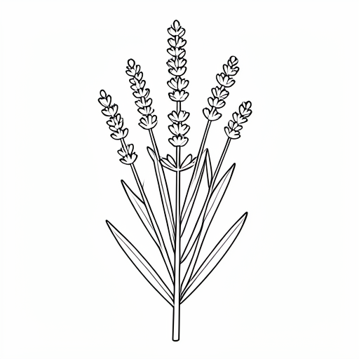 Printable outline of Lavender