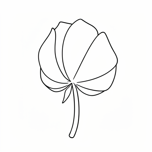 Printable outline of Petal