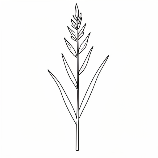 Printable outline of Reed