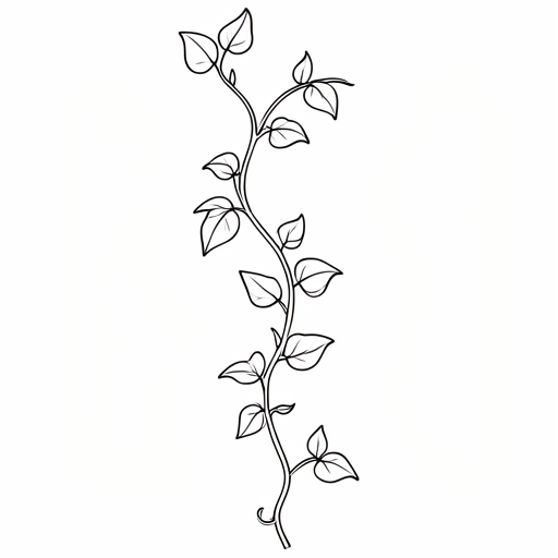 Printable outline of Vine