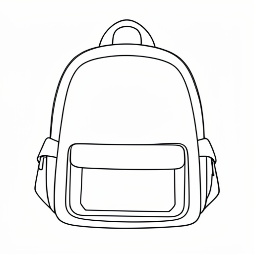 School Supplies colouring pages