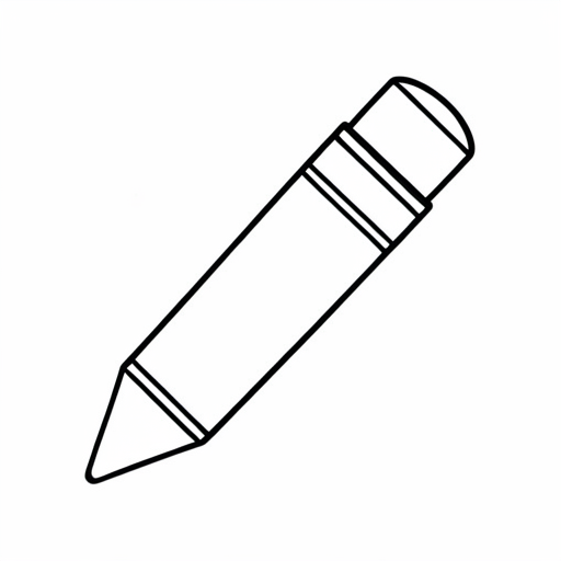 Printable outline of Crayon