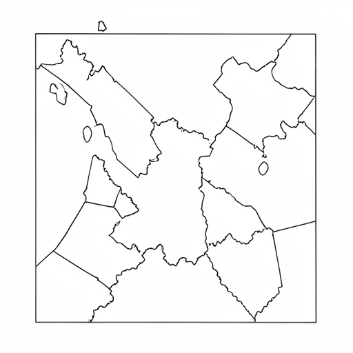 Printable outline of Map