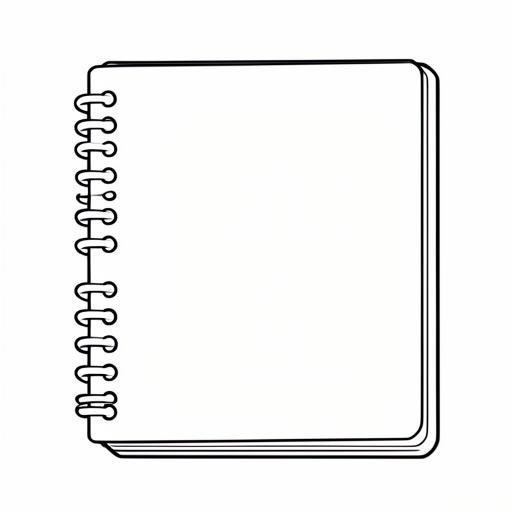 Printable outline of Notebook