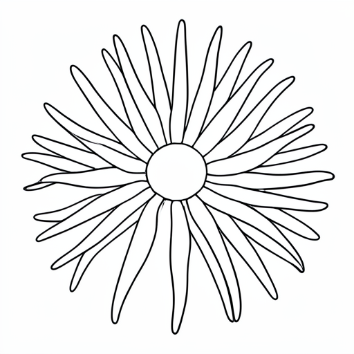 Printable outline of Anemone