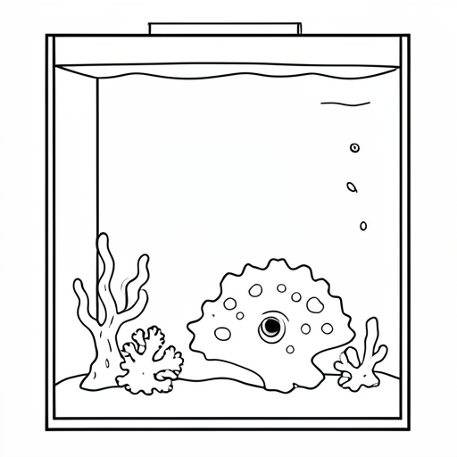 Printable outline of Aquarium
