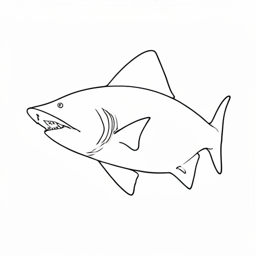 Printable outline of Barracuda
