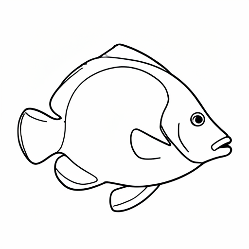 Printable outline of Butterflyfish