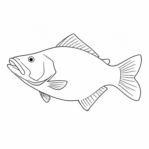 Printable outline of Catfish