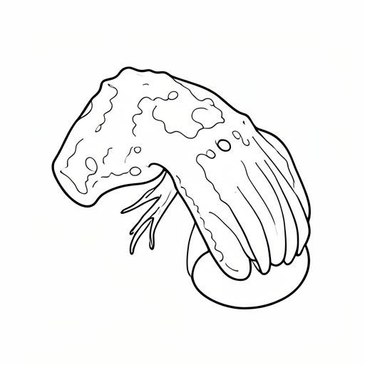 Printable outline of Cuttlefish