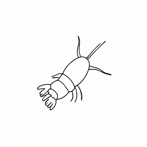 Printable outline of Krill