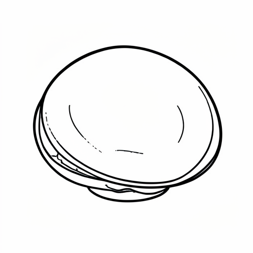Printable outline of Mussel