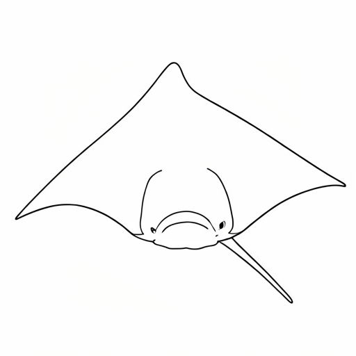 Printable outline of Ray