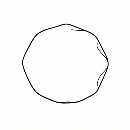 Printable outline of Sand Dollar