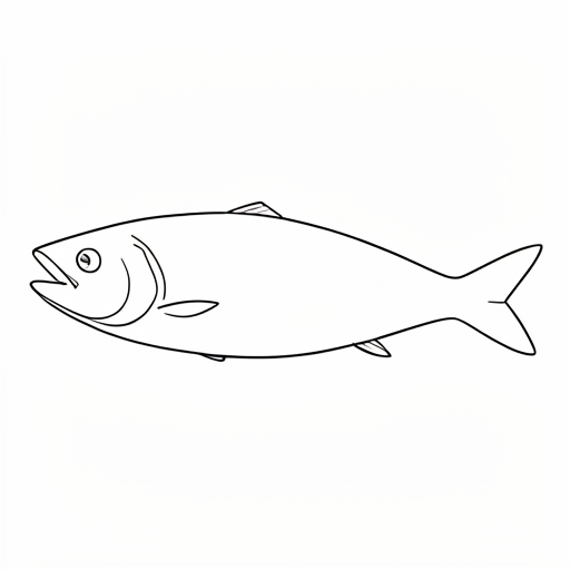 Printable outline of Sardine