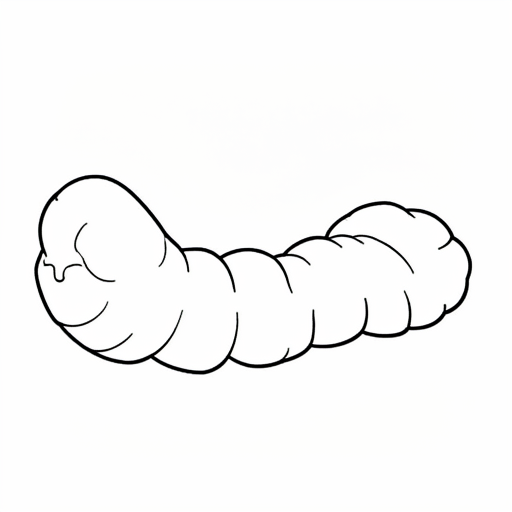 Printable outline of Sea Cucumber