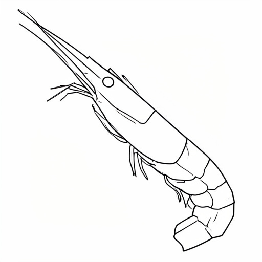 Printable outline of Shrimp