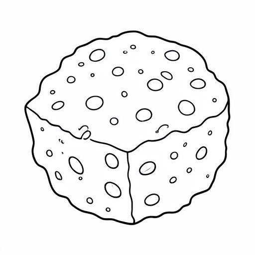 Printable outline of Sponge
