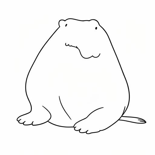 Printable outline of Walrus