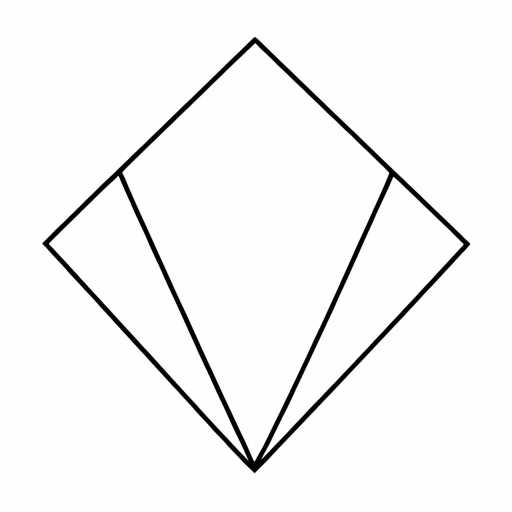 Printable outline of Diamond Shape