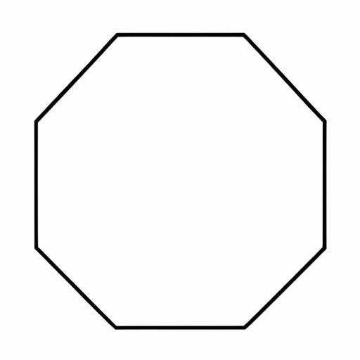 Printable outline of Octagon