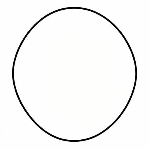Printable outline of Oval